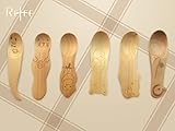 refeeキュートカートゥーン動物シリーズ4.5 in食器木製スプーンの子供/赤ちゃん、6pieces