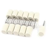 uxcell 研磨ビット　シャンク3mm　12x20mm 円筒形　羊毛フェルト　用