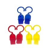 Saimプラスチック多目的吊りフックハンガーオーガナイザーユーティリティランドリー服バッグフックホーム、オフィス、ワークショップ、Exhibitionパックof 6