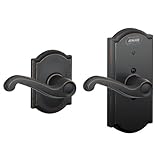 Schlage fe10 Fla 505 CAM内蔵アラーム、キャメロットコレクションFlair Hall andクローゼットドアレバーロック FE10 FLA 716 CAM 1
