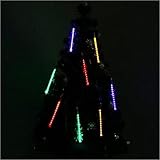 SurLight LED Falling Rain Light with 30cm 8 Tube 144 LEDs, Meteor Shower Light, Falling Rain Drop Ch