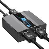 【8K 2画面 同時出力】8K HDMI 分配器 SP907 1入力2出力 スプリッター 4K 144Hz 2画面 同時出力 HDMI2.1 Splitter 分岐 HDCP2.3対応 分配機 PC PS5 PS4 PS4Pro カメラ BD Player 対応 TV モニター プロジェクター 出力