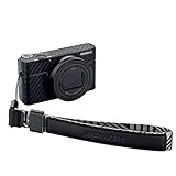 PROfezzion カメラストラップ リストストラップ 調節可能 ナイロン 快適 Sony ソニー ZV-E10 II ZV-1F ZV-1 RX100 M7 M6 M5A M5 M4 M3 M2 / 富士フイルム X100 VI X100 X100F X100T X100S X100V など コンデジ/小型カメラ 適用 ブラック＋グレー