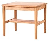 リビングテーブル50　ディスプレイ　ルームガーデン　シンプル　アルダー無垢材　オイル塗装　F☆☆☆☆　ナチュラル色