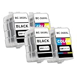 Canon用 キャノン用 BC-365XL BC-366XL 共通用詰め替えインク補充インクブラック*2本+カラー*2本対応機種:PIXUS TS3530【互換インク/大容量/個包装/説明書付き】