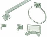Design House 534644 Millbridge 4-Piece Bathroom Kit, Satin Nickel Finish by Design House