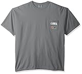NCAAマイアミハリケーン野球フレーム半袖ポケットTシャツ、XXL、グレー