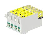 【Ecolink】EPSON用 エプソン IC6CL50対応 ICY50 イエロー単品4個セット IC50系 互換インクカートリッジ
