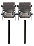 Tricod ST238 Ultra Bright Solar Spot Light 6 LED Metal Body, 2-Pack [並行輸入品]