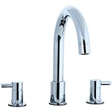 Cifial 221.640.625 Techno Two Handle Roman Tub Filler Trim, Polished Chrome [並行輸入品]