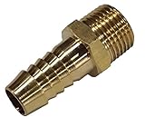 真鍮製 ホースニップル 【ネジ規格】R1/2【ホース差込口外径】16mm