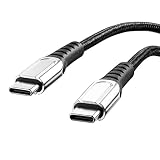 サンワダイレクト Type-Cケーブル USB-C to USB-C PD対応 100W 高耐久 メッシュケーブル ブラック 2m 500-USB073-2