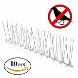 ROZZERMAN 鳥よけ カラス 鳩 を寄せ付けない フン害対策 スチールワイヤー 鳩よけ 10個入り