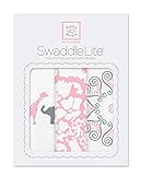 スワドルデザインズ おくるみ ライト サファリファン&ラッシュ&メダリオン ピンク 3枚セット SD-476P 【日本正規品】