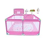 安全フェンス、幼児クロールマットフェンス赤ちゃん屋内ホーム子供用プレイフェンス、、128X128X66cm (色 : C)