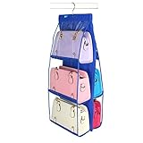 ファミリ's Choiceバックパックハンドバッグストレージバッグ6ポケットクローゼットラックハンガー 90cmx35cmx35cm 702004088083