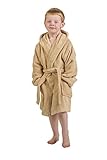 優れたエジプトコレクションフード付きテリーBath Robe for Kids L ブラウン ROBE KID TAUPE LG