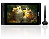 HUION Kamvas Pro12 液タブ傾き検知機能付き Adobe RGB92%色域 筆圧8192充電不要ペン アンチグレアガラス搭載 11.6インチフルHD液タブ ドーナツ型ペン立て付き GT-116 (GT-116)