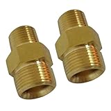 P Prettyia 真鍮　クイックコネクタ　11.5mm オス to 14mm オス　高圧洗浄機用アクセサリ　2個セット