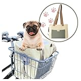 limande 自転車 犬乗せ 犬 自転車 犬グッズ 前かご用 犬かごのせ用品 簡単装着 飛び出し防止 犬 散歩用 犬 便利グッズ