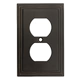 Cosmas 25026-orb Oil Rubbed Bronze Singleデュプレックス電気コンセント壁プレート/カバー