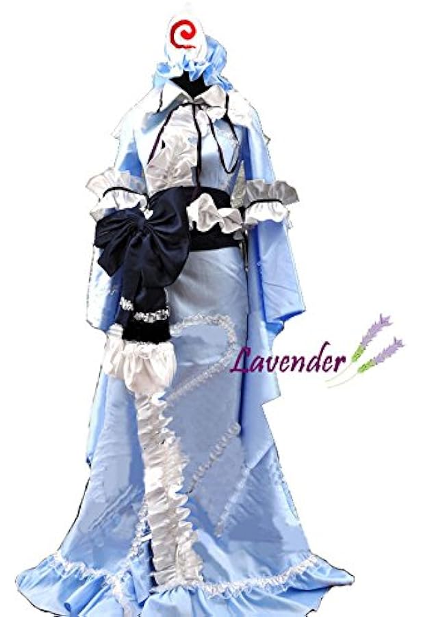【コスプレ衣装】東方Project　西行寺幽々子 Amazon | [DJXXCOS] 東方 西行寺 幽々子（さいぎょうじ ゆゆこ）幽々子