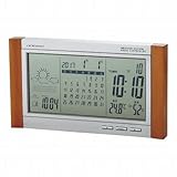 カレンダー電波時計（天気予報機能つき）（2個1セット）