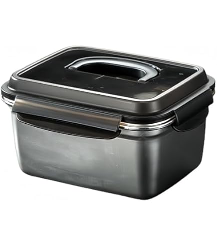 Amazon｜Gentle Prince＃16オールステンレス304収納密閉容器蓋と取っ手