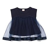 プティマイン（petit main） チュールビスチェドッキングTシャツ【コン/80(001)】
