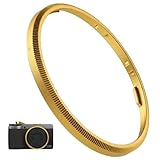 Haoge RRC-GR4-イエローメタル装飾リングキャップ RICOH GR IVカメラ用 GN-3 交換用