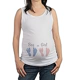 Zhhlaixing Simple English Footprints Print Maternity Vest Pure Color Funny Cute Plus for Pregnancy G