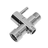 MagiDeal g7 / 8 " g1 / 2 "真鍮3ウェイシャワーヘッド切替弁バルブタップt-adapterスプリッタ