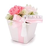 JewelzGift（ジュエルズギフト） プリザーブドフラワー 陶器ケース入り ギフト アレンジ 「ずっと綺麗なお花」 【全3色】 ローズピンク Sサイズ