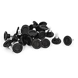 uxcell レベリングフット　家具アジャスター　丸い　プラスチックベース　 8mmx27mmx29mm　24個