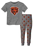 Chicago Bears Youth NFL「Overtime」パジャマスリープTシャツ&パンツセット グレイ