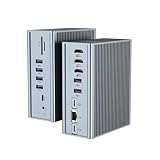 16イン1 USB Cドック USB Cドッキングステーション 4重ディスプレイマルチポートハブ USB Cノートパソコンとタブレット用 (10Gbps USB-A/C 3.1 SD/TF 3*HDMI 100W PD、ギガビットイーサネット、オーディオ)