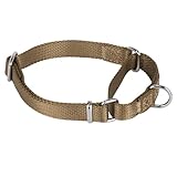Hyhug マーティンゲール式 犬用首輪 バックル無し 耐久で丈夫なナイロン 多色 調節可能な訓練用首輪であり、小型犬、中型犬、大型犬に適用されるペット用品(スモール, アーミーイエロー)