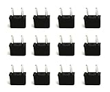 Ceptics USA to Europe Asia Plug Adapter - CE Certified - RoHS Compliant -12 Pack [並行輸入品]