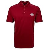 San Francisco 49ers Adult 2 X - Large 2 x lパフォーマンス半袖ポロシャツ – レッド