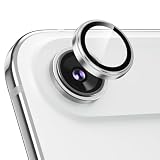 Podick レンズカバー iPhone Air 用 カメラフィルム 【貼ってる感ゼロ！】 9H強化ガラス アルミ合金 耐衝撃 いphone17Air カメラ保護 高透過率 キズ防止 露出オーバー防止 気泡ゼロ 指紋防止 貼り付け簡単 アイフォン17エア 対応 独立型レンズプロテクター(17Air,Silver)