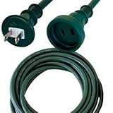 正和電工 2芯タイプ 防雨型延長コード 5m 深緑 WP-5DG