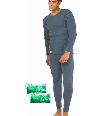 Amazon.co.jp: ひだまり健康肌着 チョモランマ 紳士長袖丸首シャツ＋