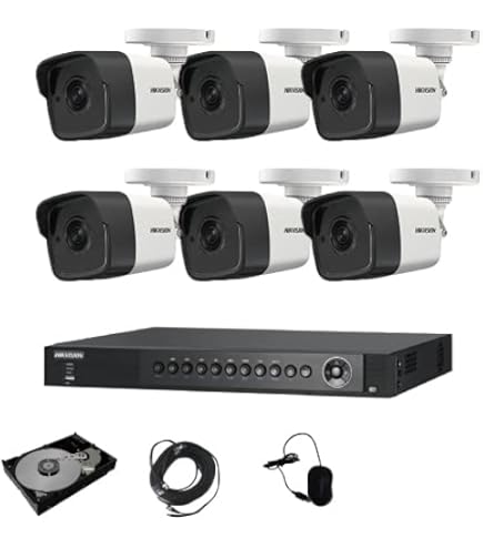 Amazon.co.jp: HIKVISION 200万画素 防犯カメラ 2台 セット ｜ 4ch