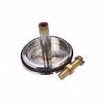 SODIAL(R) クロムメッキ真鍮流域バスタブドレインバスストッパー