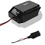 DC18V→12V ステップダウンコンバーター シガーソケットアダプター付き 電動工具/車載冷蔵庫対応 過電圧保護機能搭載 DIY電源変換アダプター マキタ/日立18Vリチウムイオンバッテリー対応 (マキタバッテリー対応)