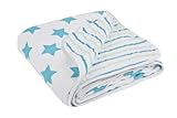 Lassig Extra Cozy Blanket, Stars and Stripes Boys/Blue, 47.3" x 47.3" by Lassig [並行輸入品]