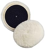 3M Finesse-it Knit II Buffing Pad 85083, Hook-and-Loop, 5-1/4 Diameter, White (Pack of 10) by 3M