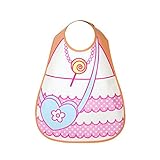 杜屋トヤ　ベビー用品　食事用スタイ　よだれかけ　ビブ　マジックテープ　かわいい　苺　アニマル　動物　カー　出産祝い　プレゼント　保育園　45 x 28 cm (M)