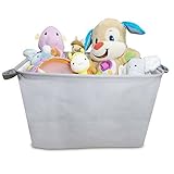 Canvas Storage Bin Well Holding Shape Storage Basket Toy Chest Organizer Large enough for Playroom S