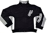 San Antonio Spurs NBAマジェスティックBoys Full Zipトリコットトラックジャケットブラックユースサイズ M